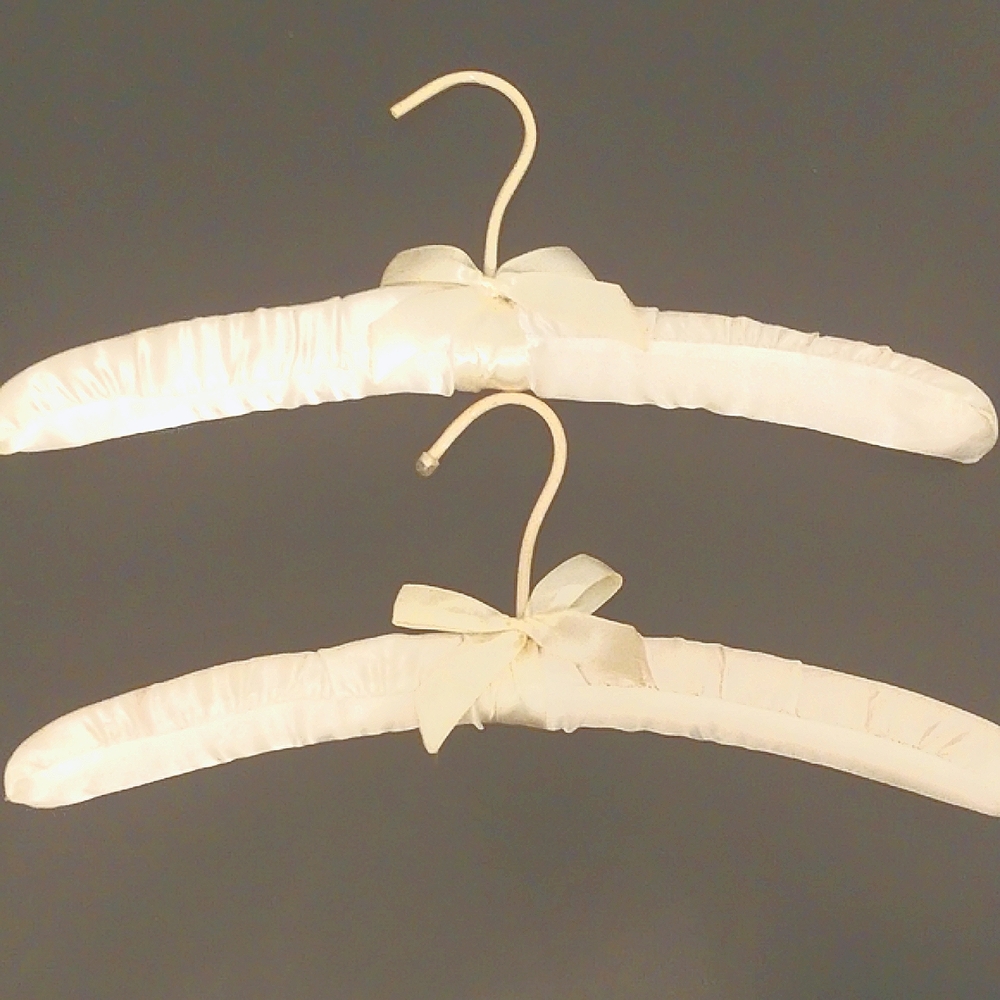 Elegant Satin Padded Hangers with Bows